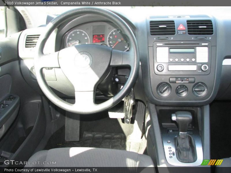 Campanella White / Anthracite Black 2008 Volkswagen Jetta S Sedan