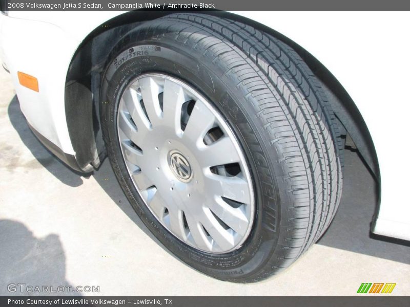 Campanella White / Anthracite Black 2008 Volkswagen Jetta S Sedan