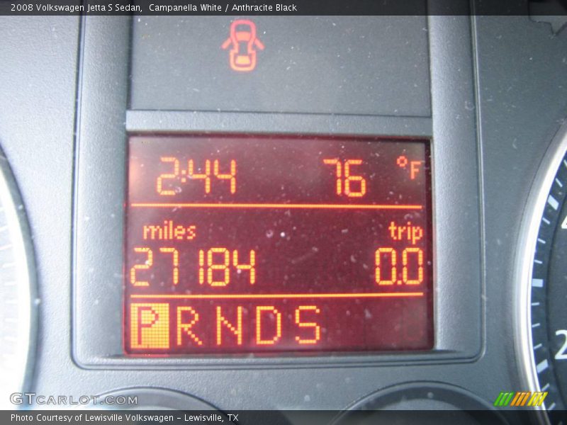 Campanella White / Anthracite Black 2008 Volkswagen Jetta S Sedan