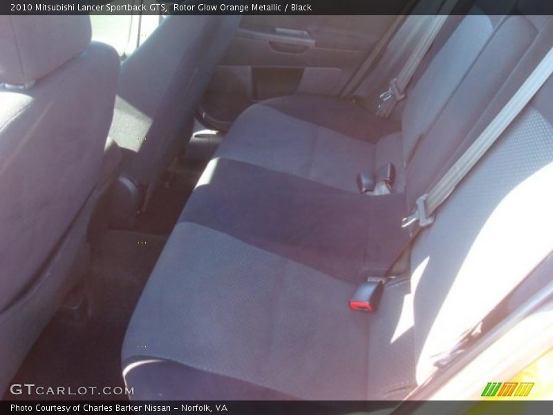 Rotor Glow Orange Metallic / Black 2010 Mitsubishi Lancer Sportback GTS