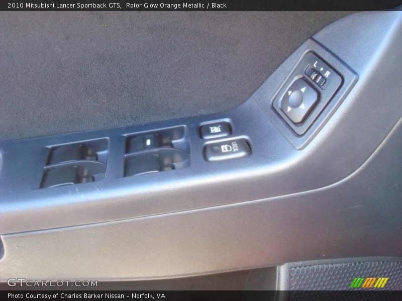 Rotor Glow Orange Metallic / Black 2010 Mitsubishi Lancer Sportback GTS