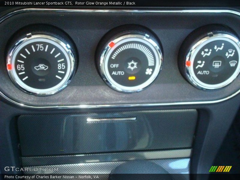 Rotor Glow Orange Metallic / Black 2010 Mitsubishi Lancer Sportback GTS