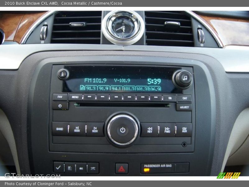 Cocoa Metallic / Cashmere/Cocoa 2010 Buick Enclave CXL AWD