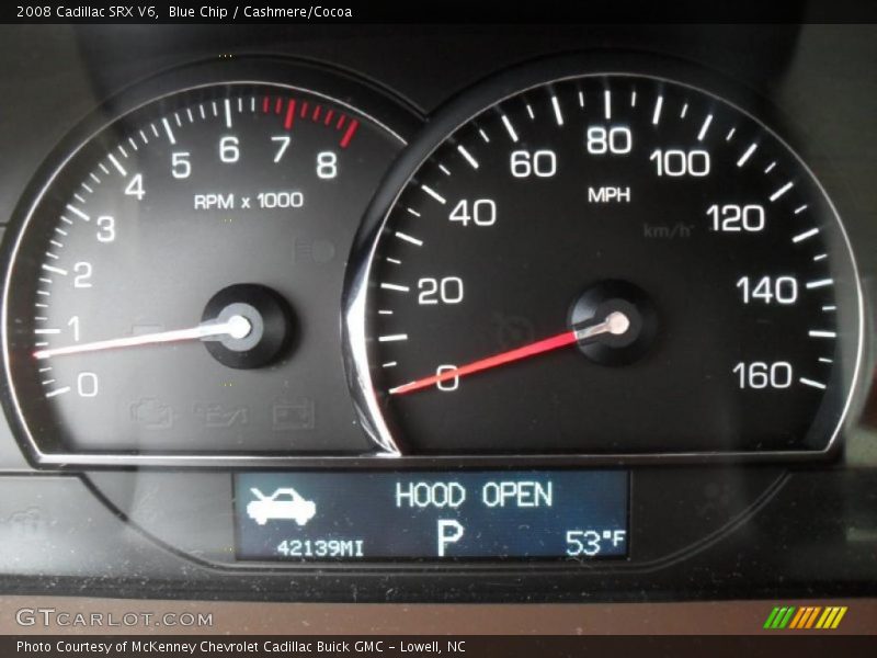 Blue Chip / Cashmere/Cocoa 2008 Cadillac SRX V6