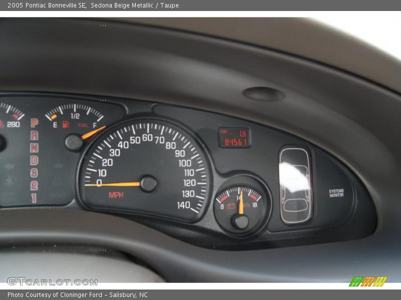  2005 Bonneville SE SE Gauges