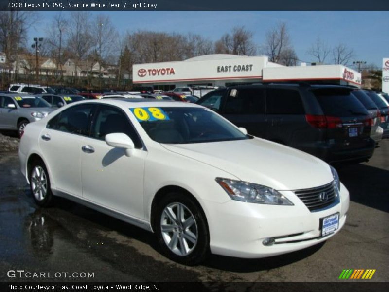 Starfire White Pearl / Light Gray 2008 Lexus ES 350