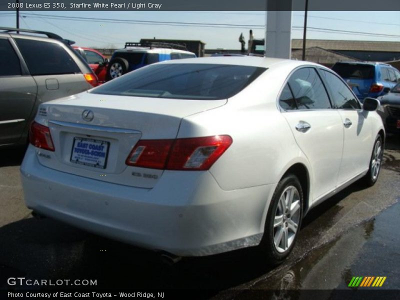 Starfire White Pearl / Light Gray 2008 Lexus ES 350