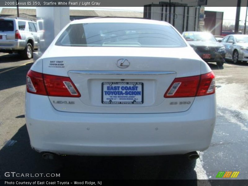 Starfire White Pearl / Light Gray 2008 Lexus ES 350