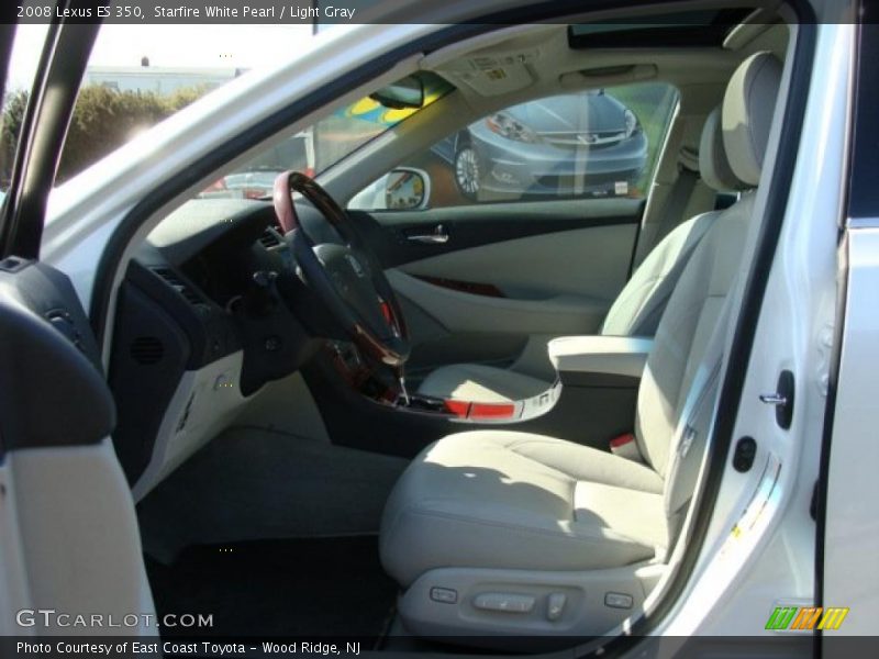 Starfire White Pearl / Light Gray 2008 Lexus ES 350