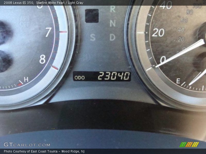 Starfire White Pearl / Light Gray 2008 Lexus ES 350