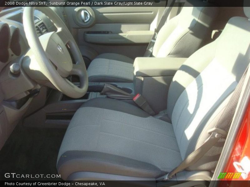 Sunburst Orange Pearl / Dark Slate Gray/Light Slate Gray 2008 Dodge Nitro SXT