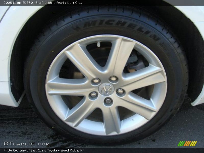 Starfire White Pearl / Light Gray 2008 Lexus ES 350