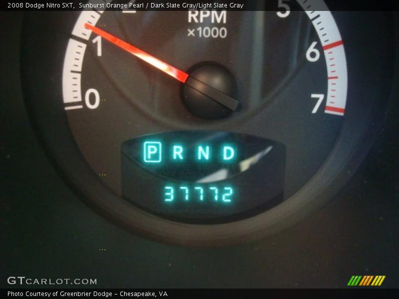 Sunburst Orange Pearl / Dark Slate Gray/Light Slate Gray 2008 Dodge Nitro SXT
