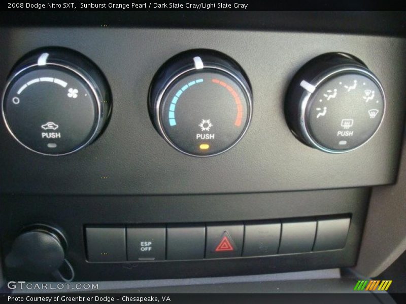 Sunburst Orange Pearl / Dark Slate Gray/Light Slate Gray 2008 Dodge Nitro SXT