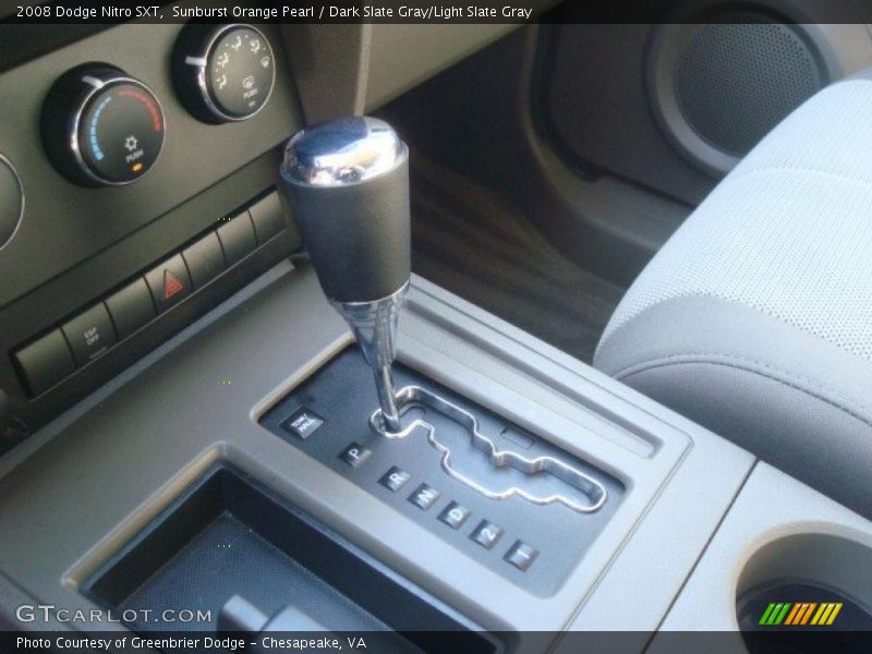 Sunburst Orange Pearl / Dark Slate Gray/Light Slate Gray 2008 Dodge Nitro SXT