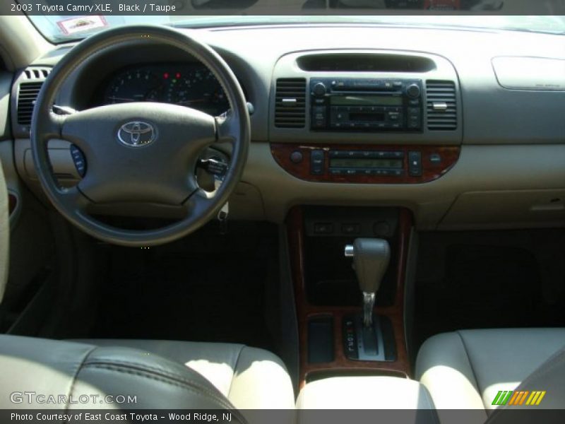 Black / Taupe 2003 Toyota Camry XLE