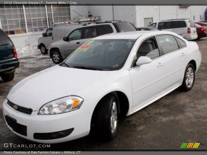 Summit White / Gray 2010 Chevrolet Impala LT