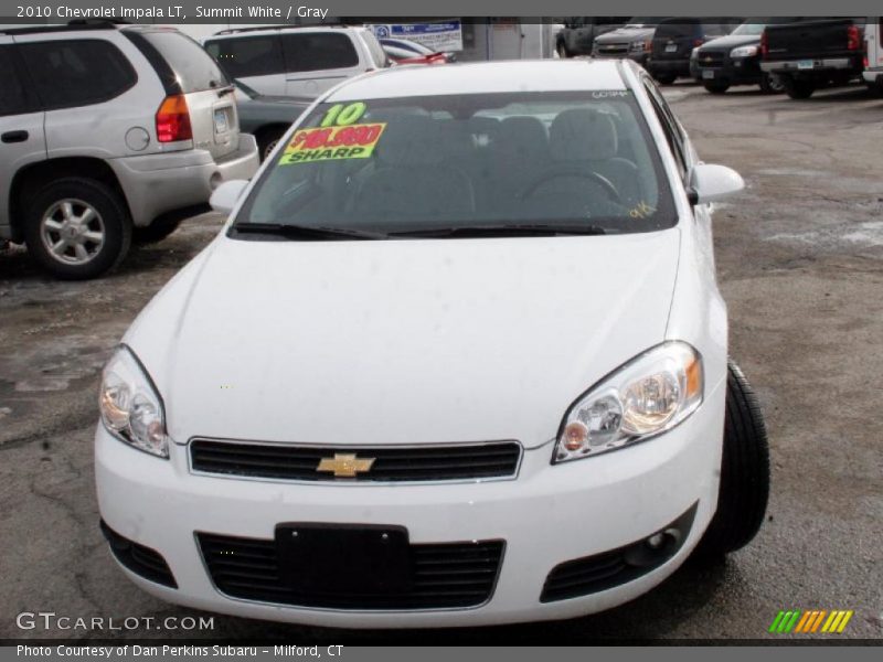 Summit White / Gray 2010 Chevrolet Impala LT