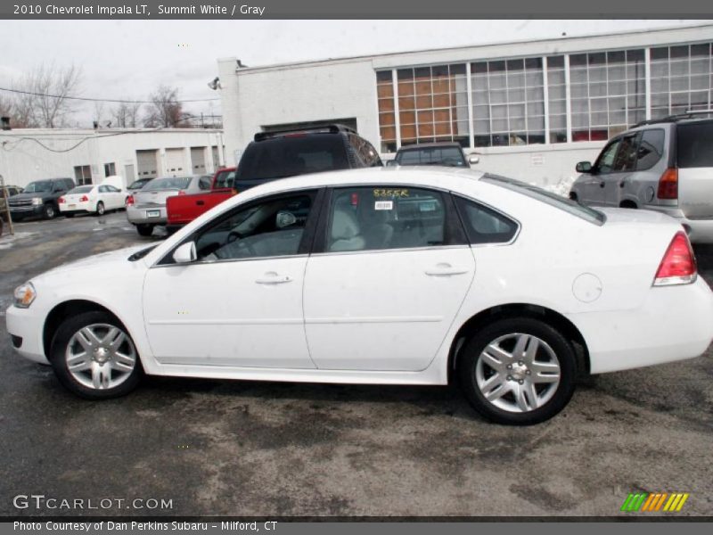 Summit White / Gray 2010 Chevrolet Impala LT