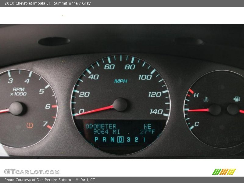Summit White / Gray 2010 Chevrolet Impala LT