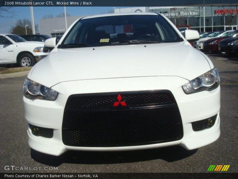 Wicked White / Black 2008 Mitsubishi Lancer GTS