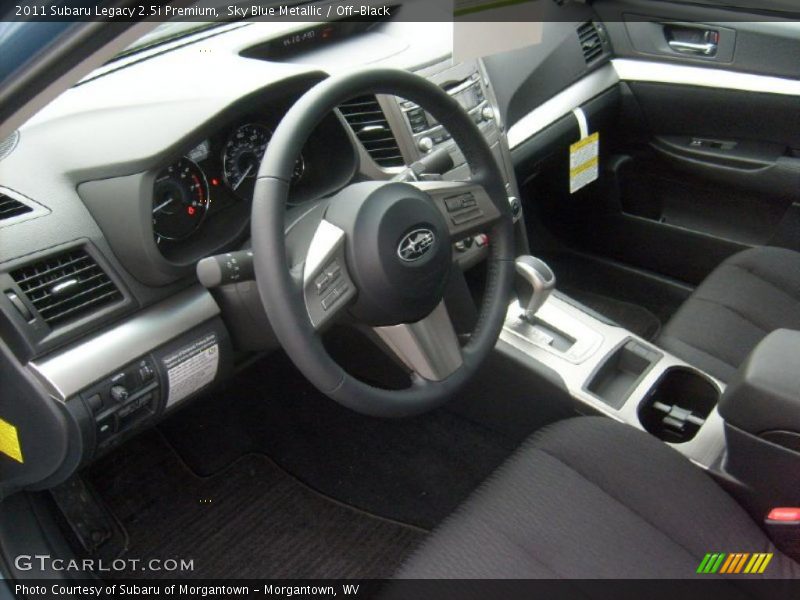 Sky Blue Metallic / Off-Black 2011 Subaru Legacy 2.5i Premium