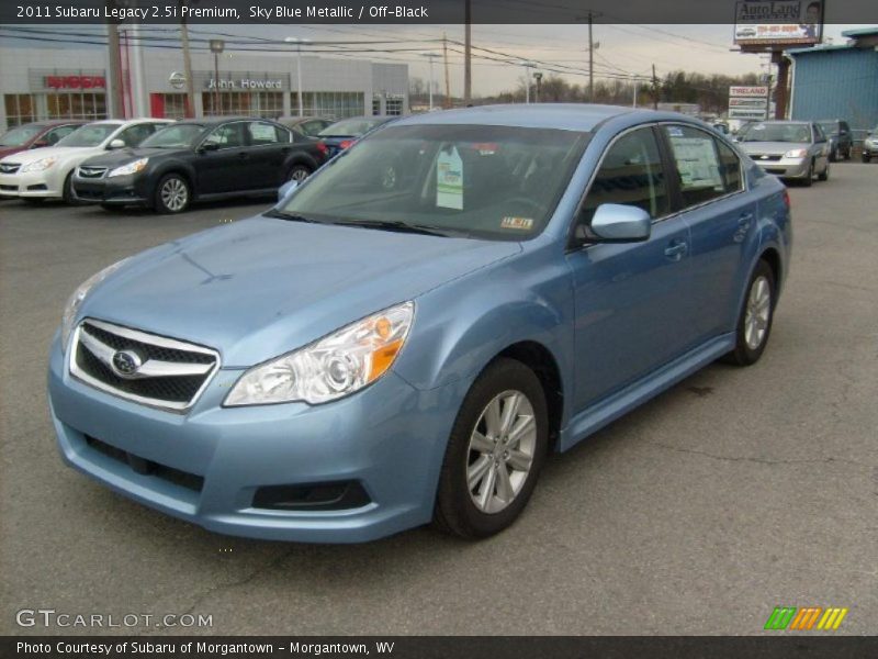 Sky Blue Metallic / Off-Black 2011 Subaru Legacy 2.5i Premium