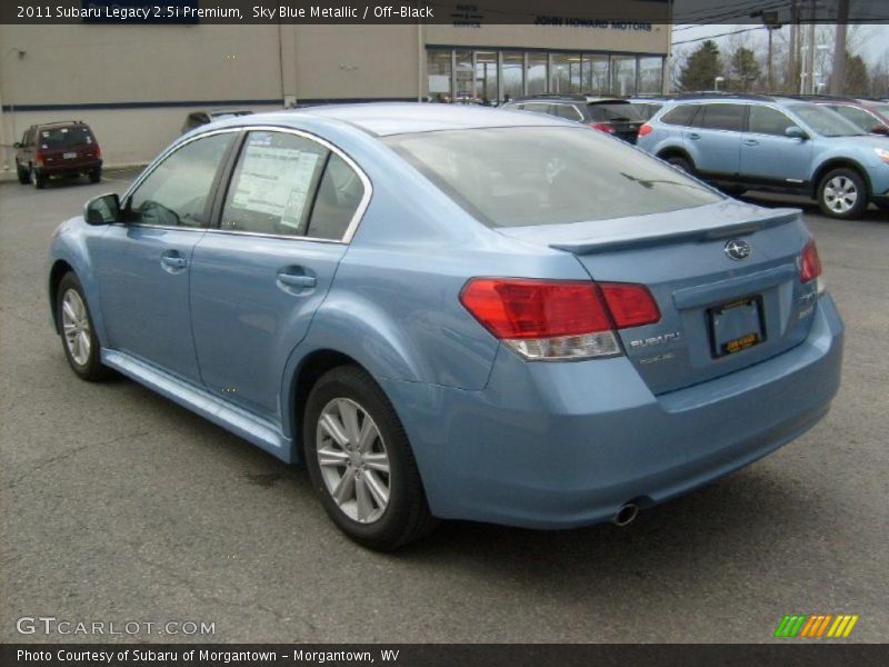 Sky Blue Metallic / Off-Black 2011 Subaru Legacy 2.5i Premium