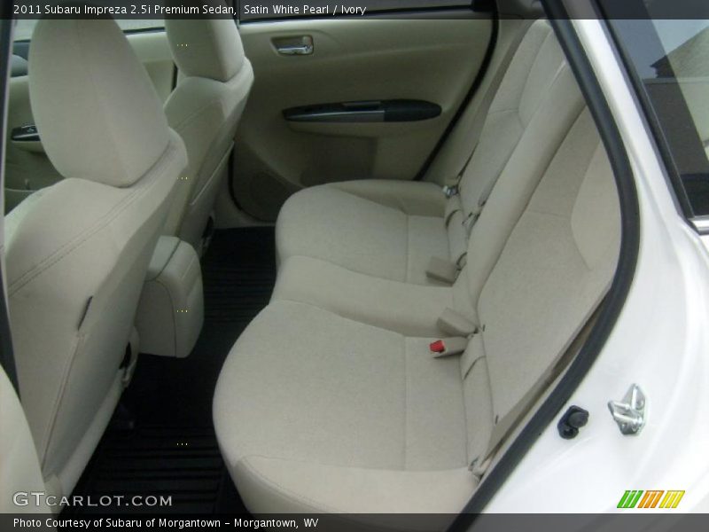 Satin White Pearl / Ivory 2011 Subaru Impreza 2.5i Premium Sedan