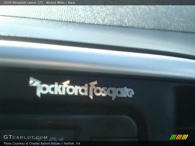 Wicked White / Black 2008 Mitsubishi Lancer GTS