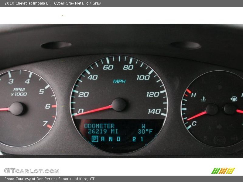 Cyber Gray Metallic / Gray 2010 Chevrolet Impala LT