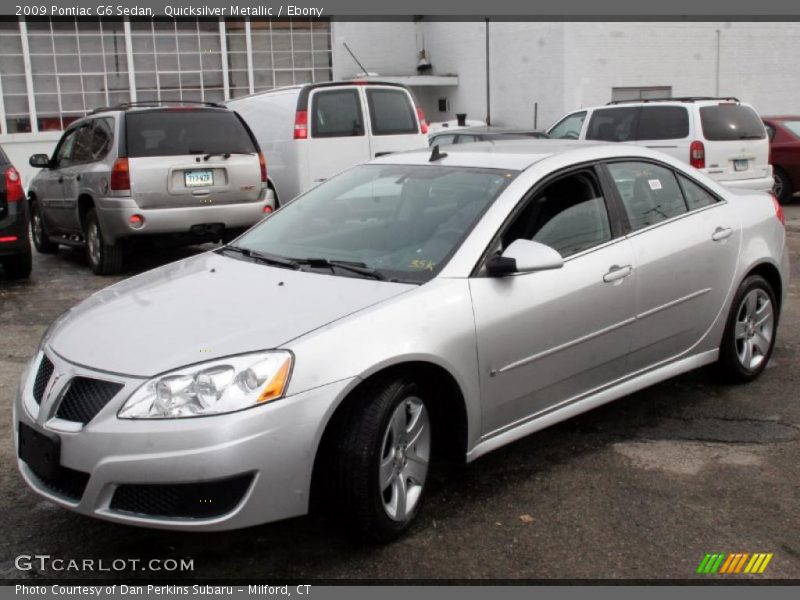 Quicksilver Metallic / Ebony 2009 Pontiac G6 Sedan