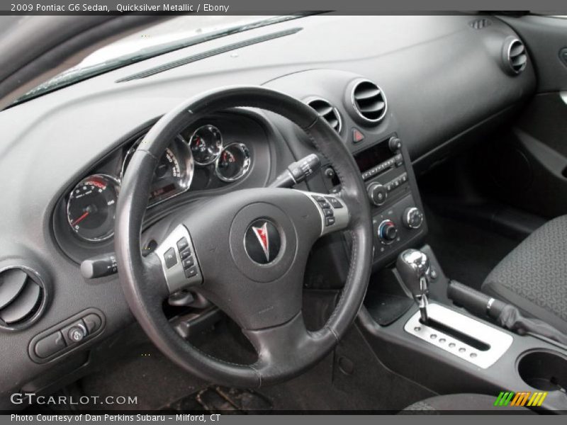 Quicksilver Metallic / Ebony 2009 Pontiac G6 Sedan
