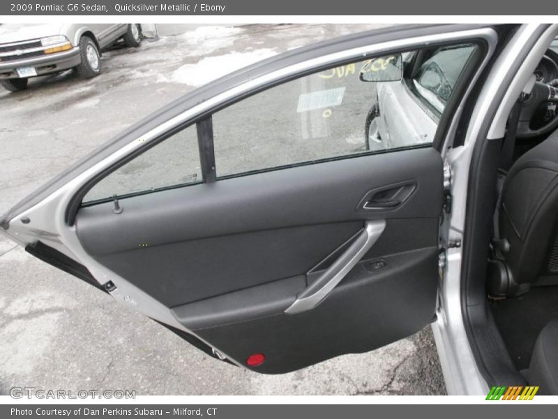 Quicksilver Metallic / Ebony 2009 Pontiac G6 Sedan