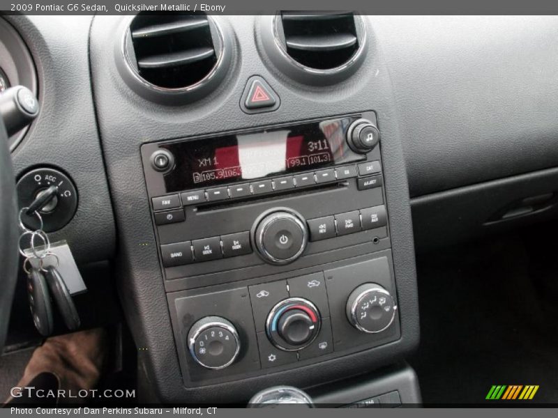 Quicksilver Metallic / Ebony 2009 Pontiac G6 Sedan