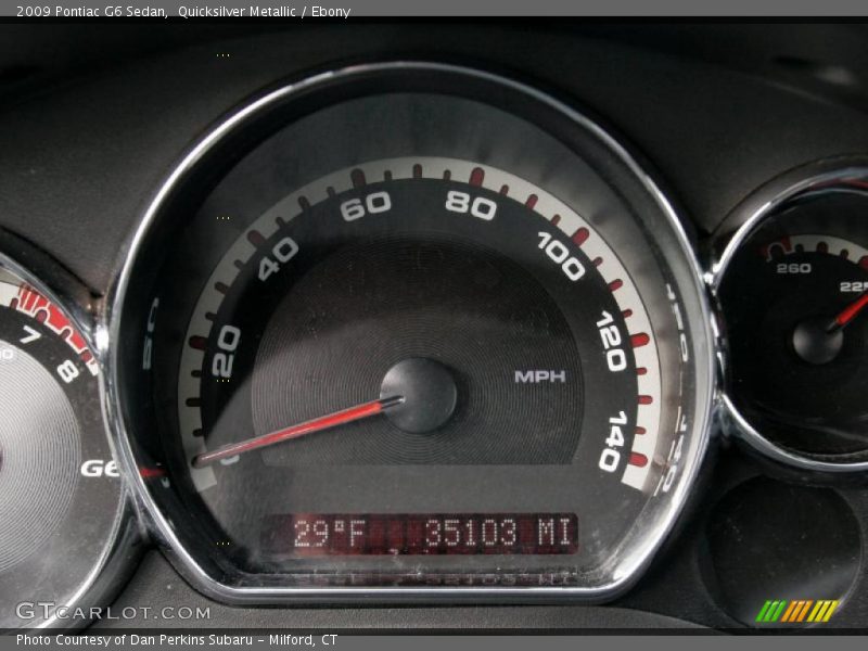 Quicksilver Metallic / Ebony 2009 Pontiac G6 Sedan