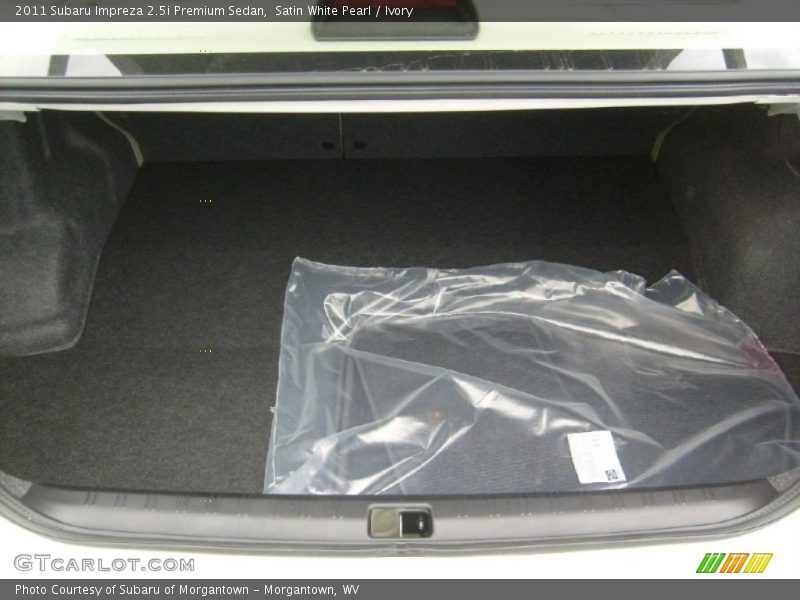 Satin White Pearl / Ivory 2011 Subaru Impreza 2.5i Premium Sedan