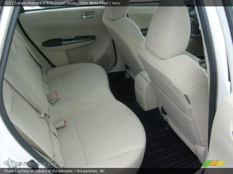 Satin White Pearl / Ivory 2011 Subaru Impreza 2.5i Premium Sedan