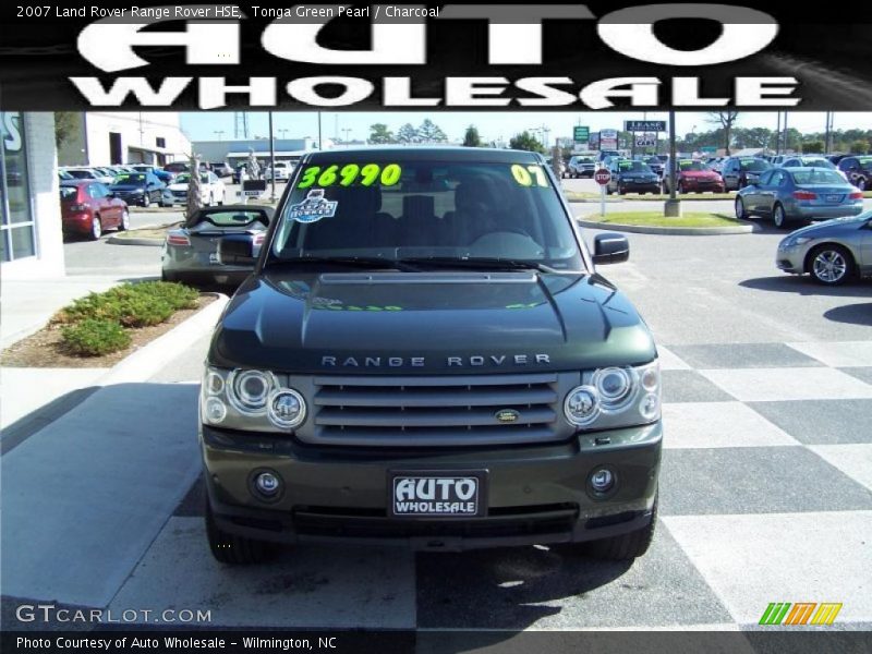 Tonga Green Pearl / Charcoal 2007 Land Rover Range Rover HSE
