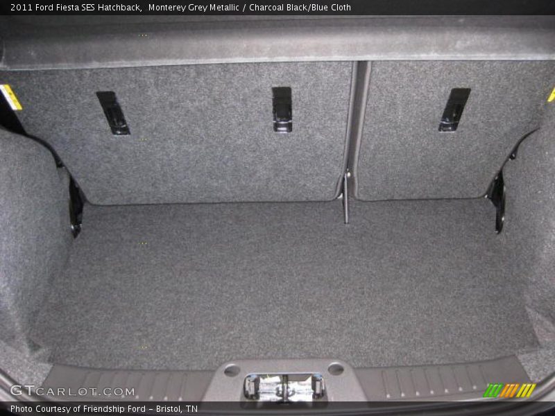 Monterey Grey Metallic / Charcoal Black/Blue Cloth 2011 Ford Fiesta SES Hatchback
