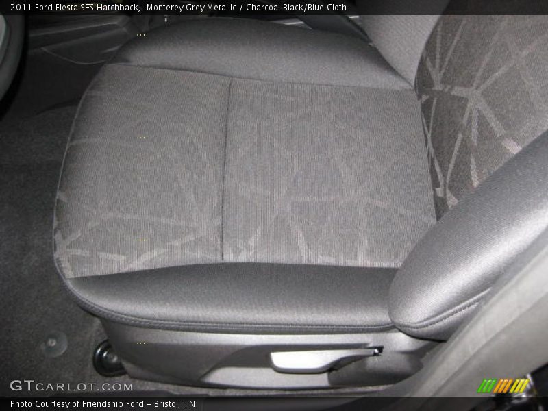 Monterey Grey Metallic / Charcoal Black/Blue Cloth 2011 Ford Fiesta SES Hatchback