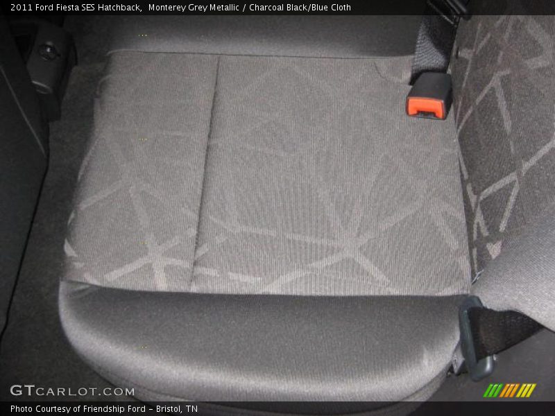 Monterey Grey Metallic / Charcoal Black/Blue Cloth 2011 Ford Fiesta SES Hatchback
