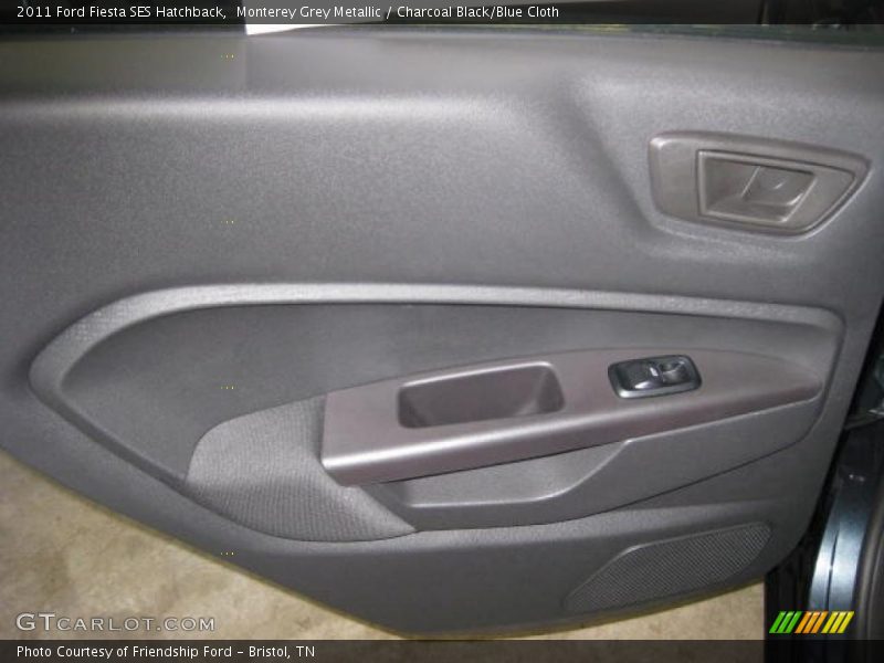 Monterey Grey Metallic / Charcoal Black/Blue Cloth 2011 Ford Fiesta SES Hatchback