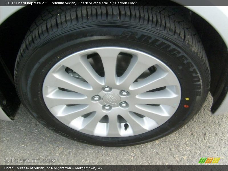 Spark Silver Metallic / Carbon Black 2011 Subaru Impreza 2.5i Premium Sedan