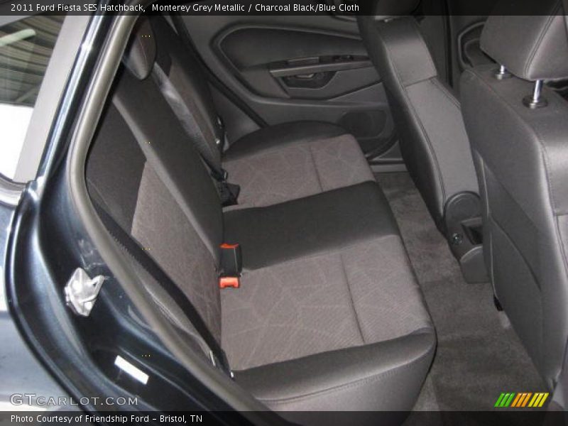 Monterey Grey Metallic / Charcoal Black/Blue Cloth 2011 Ford Fiesta SES Hatchback
