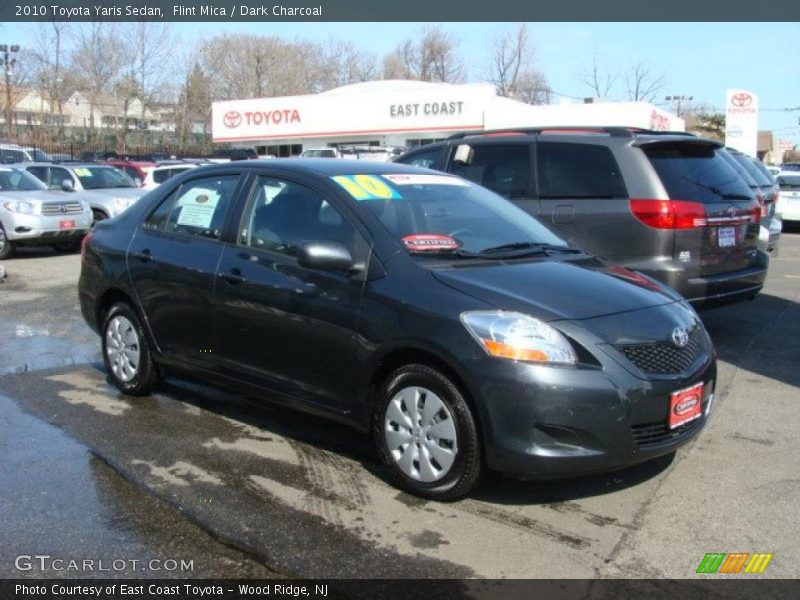 Flint Mica / Dark Charcoal 2010 Toyota Yaris Sedan