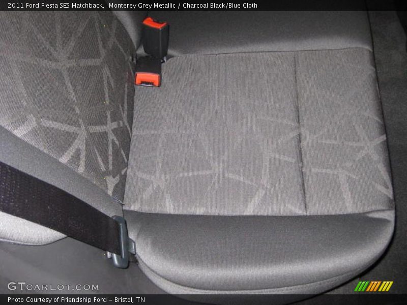 Monterey Grey Metallic / Charcoal Black/Blue Cloth 2011 Ford Fiesta SES Hatchback