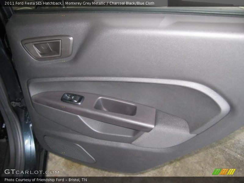 Monterey Grey Metallic / Charcoal Black/Blue Cloth 2011 Ford Fiesta SES Hatchback