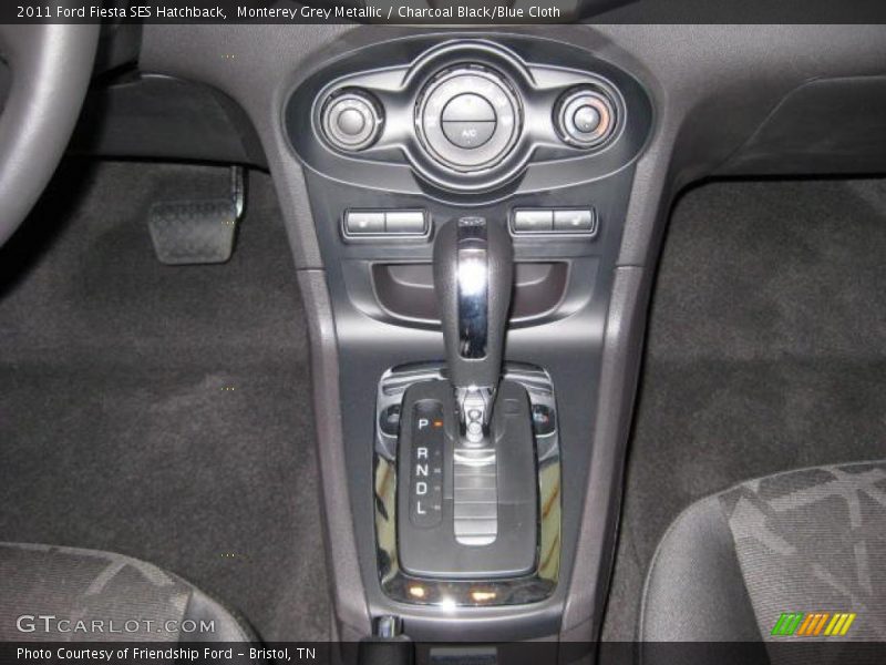 Monterey Grey Metallic / Charcoal Black/Blue Cloth 2011 Ford Fiesta SES Hatchback