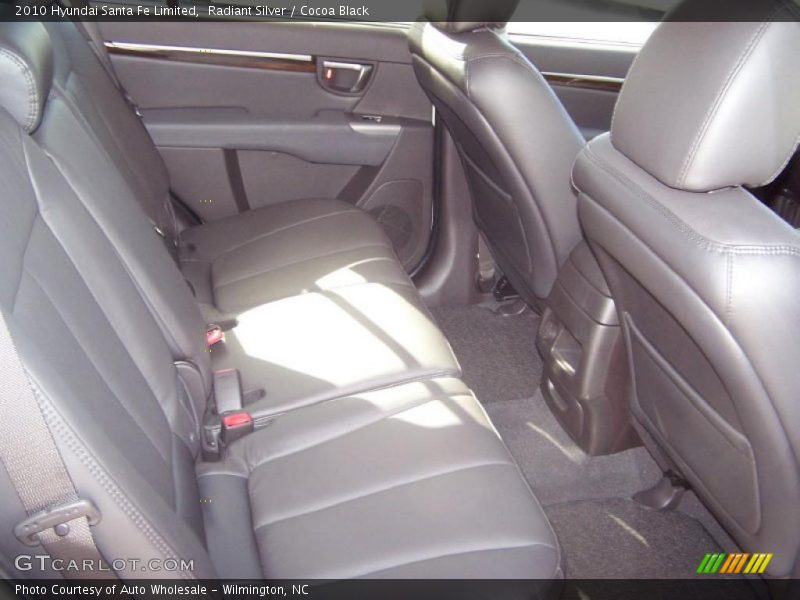 Radiant Silver / Cocoa Black 2010 Hyundai Santa Fe Limited